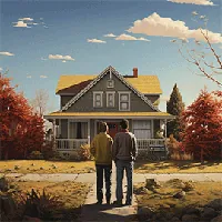 couple looking at a house
