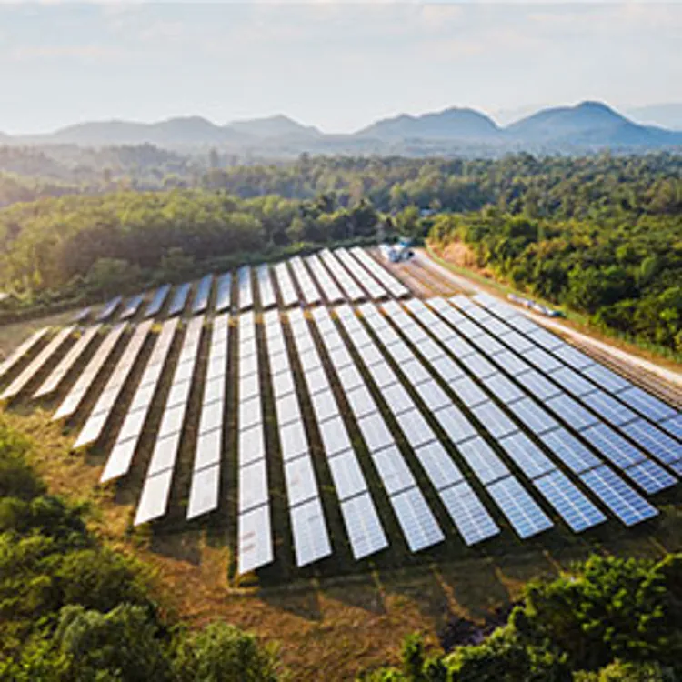 large scale solar farm