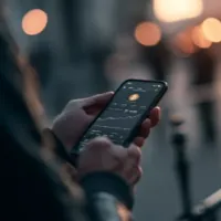 a person holding a mobile phone