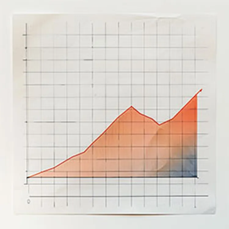 image showing an orange graph