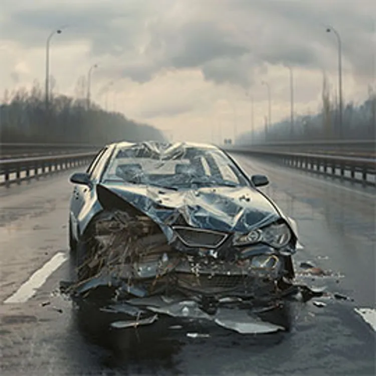 a car crash scene